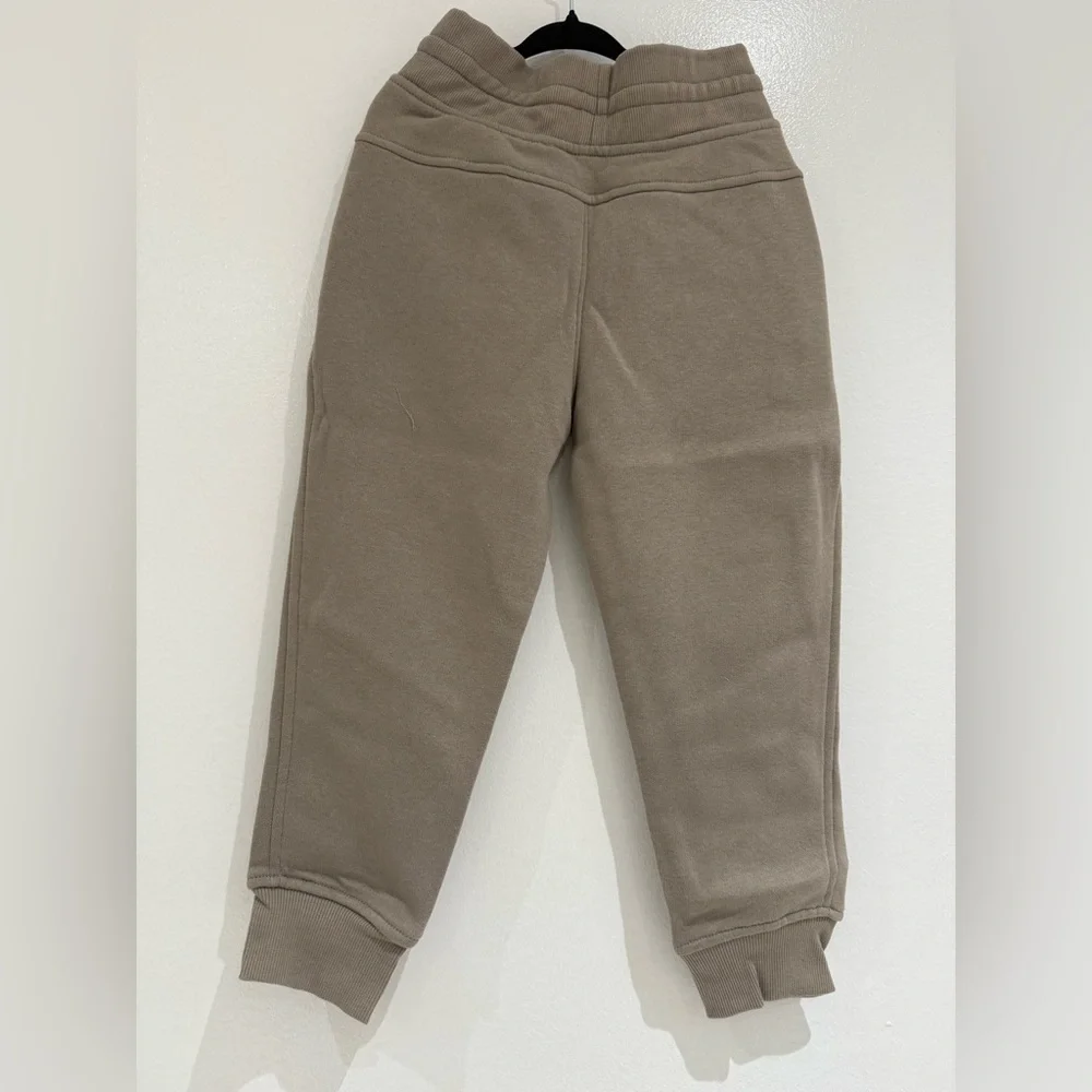 Xersion boys cuffed mid rise regular fit fleece joggers in roasted mushroom xxs